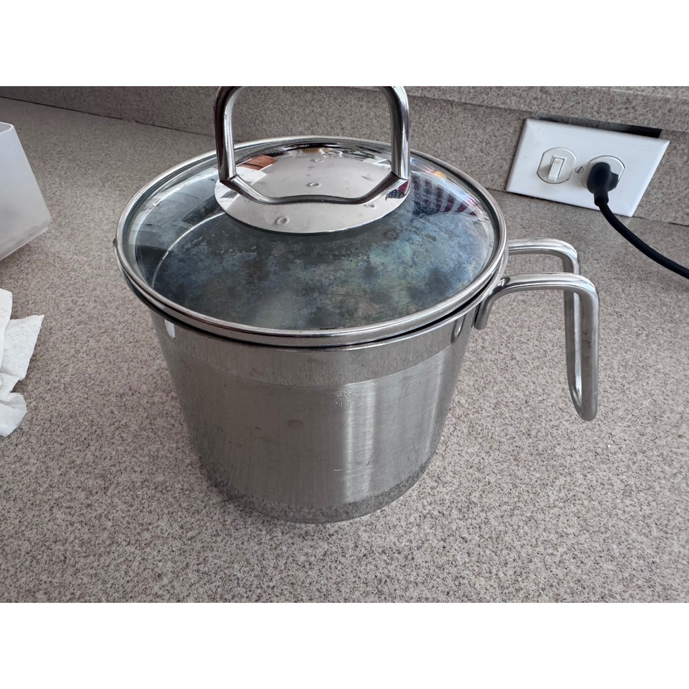 Norpro Krona 18/10 Stainless Steel 1.5 Quart Saucepan with Vented Glass Lid